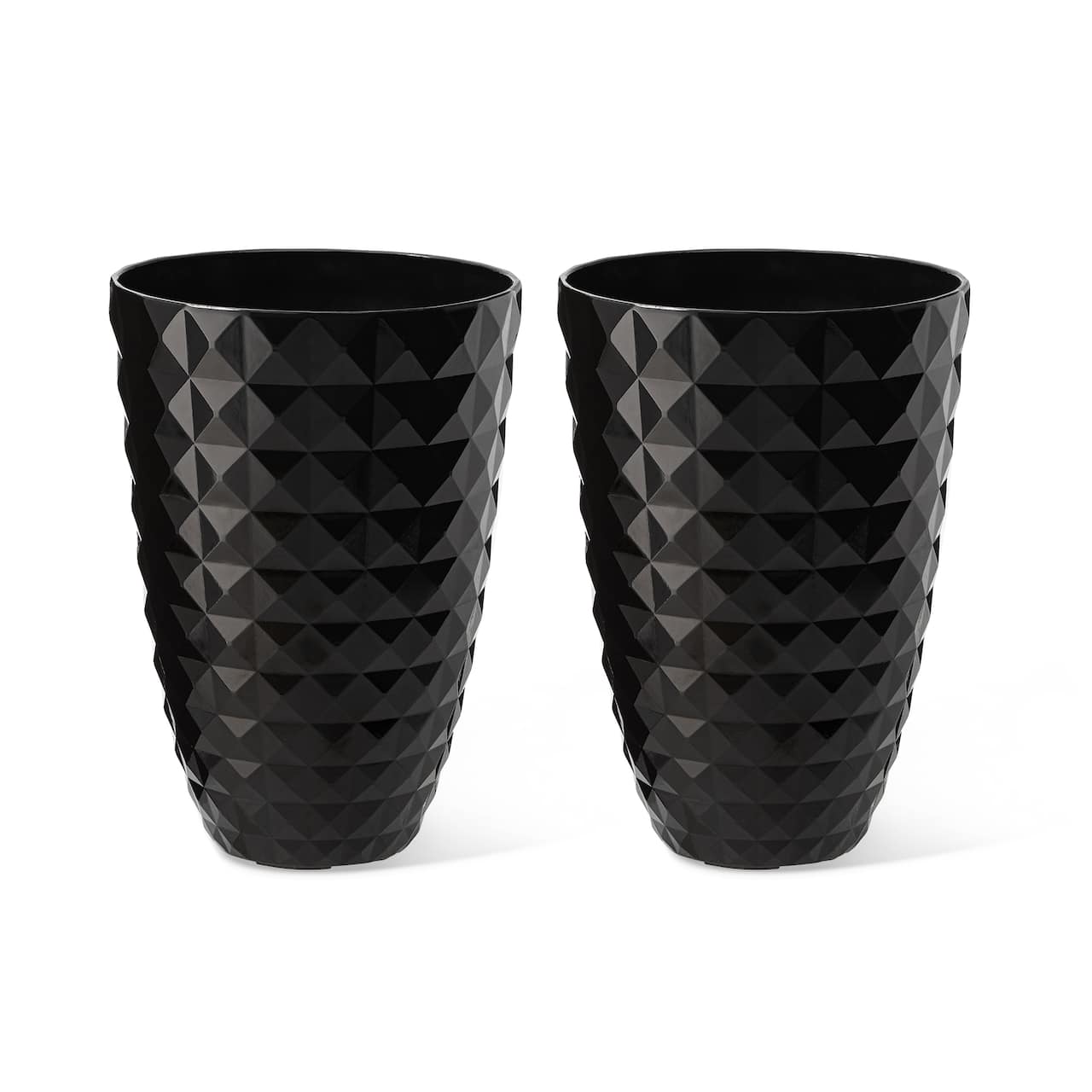 Glitzhome® 19.7" Eco-Friendly Oversized Faux Ceramic Pot Planters, 2ct.
